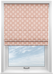 Huaraz Velvet, Peach - Roman Blind